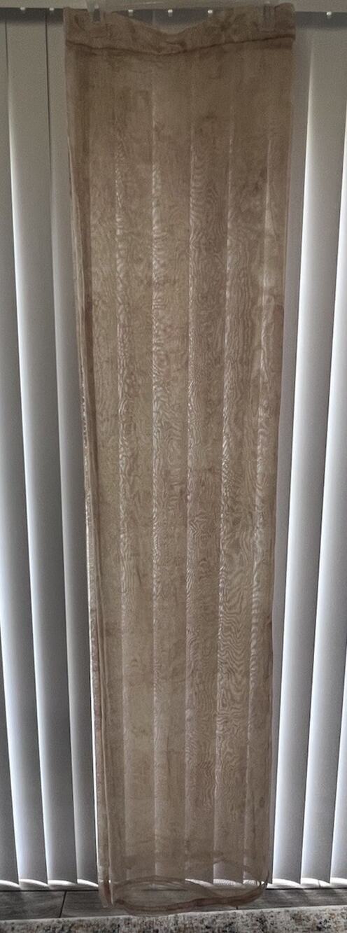 Vtg Charter Club Butterfly Floral Sheer Metallic Shower Curtain Earthy Fairy